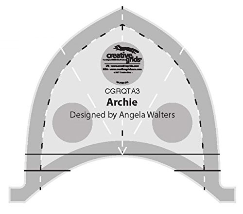 Creative Grids Machine Quilting Tool Ruler Template - Archie CGRQTA3