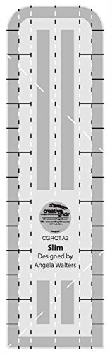 Creative Grids Machine Quilting Tool Ruler Template - Slim CGRQTA2