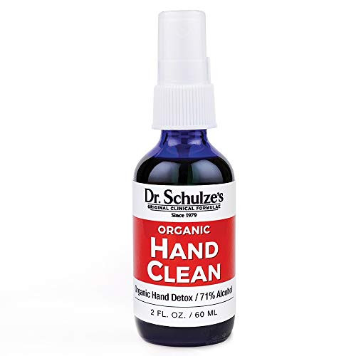 Dr  Schulze s Hand Clean   70 Ethyl Alcohol for Hands   Organic Essential Oils to Moisturize   2 oz