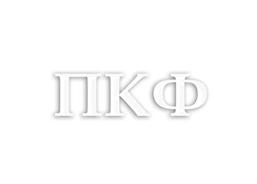 Officially Licensed Pi Kappa Phi 8  x 3  Window Decal   White