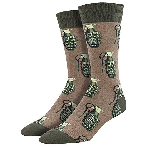 Socksmith Put A Pin in It Brown Heather One Size