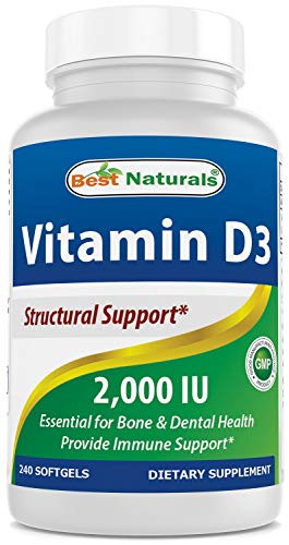 Best Naturals Vitamin D3 2000 IU 240 Softgels