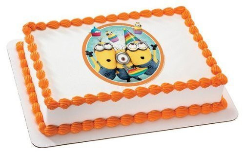 Despicable Me 2 Minions Birthday Edible Image Cake Topper Frosting Sheet Despicable Me 2 Minions Birthday Edible Image Cake Topper Frosting Sheet