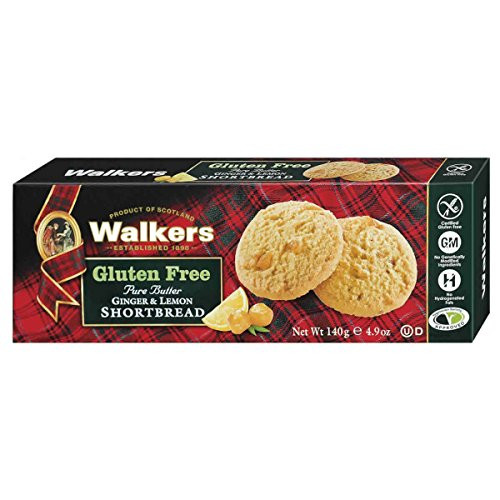 Walkers Gluten Free Pure Butter Ginger   Lemon Shortbread Cookies  4 9 Ounce