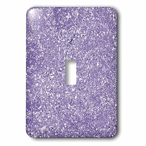 3dRose lsp 271056 1 Picturing Purple Image of Glitter Sparkle Toggle Switch