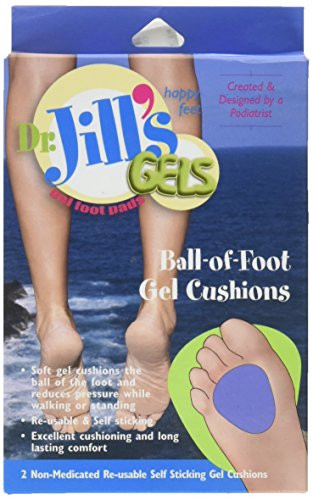 Dr  Jill s Ball of foot Gel Cushions  1 4  Thick  2 box