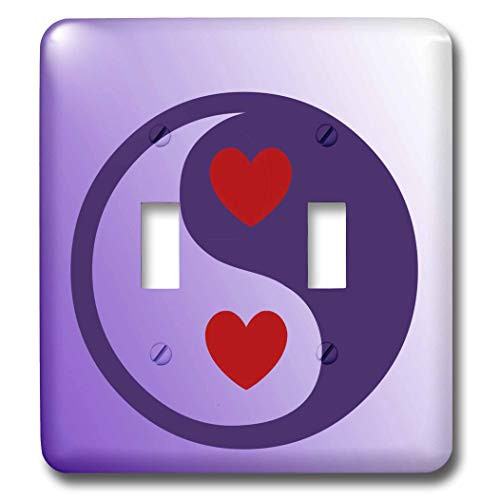 3dRose lsp 40111 2 Yin Yang Hearts Love Spirituality Balance Purple Double Toggle Switch 3dRose lsp 40111 2 Yin Yang Hearts Love Spirituality Balance Purple Double Toggle Switch