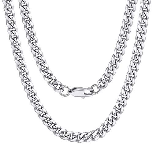Stainless Steel Cuban Chain Necklace 