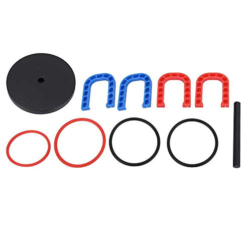 Zerone Ring Toss Children Safe Plastic Training Game Toys Horseshoe Ring Toss Yard Game Set