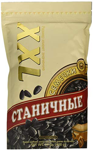XXL Sunflower Seeds Stanichnye 14 ounce  400 gram   Roasted unsalted  Imported from Russia  Kosher