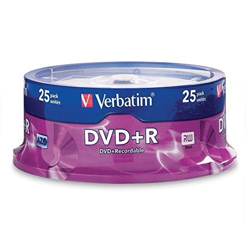 Verbatim DVD R 4 7GB 16x AZO Recordable Media Disc   25 Disc Spindle   95033