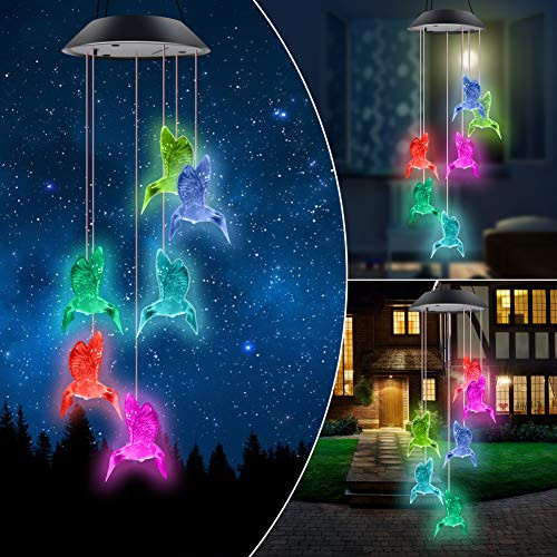 ERYTLLY Solar String Lights Color Changing LED Mobile Hummingbird Wind Chimes Waterproof Outdoor Solar Lights for Home Yard Patio Garden Birds Chimes ERYTLLY Solar String Lights Color Changing LED Mobile Hummingbird Wind Chimes Waterproof Outdoor Solar Lights for Home Yard Patio Garden Birds Chimes