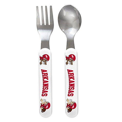 Baby Fanatic Fork and Spoon Set  University of Arkansas