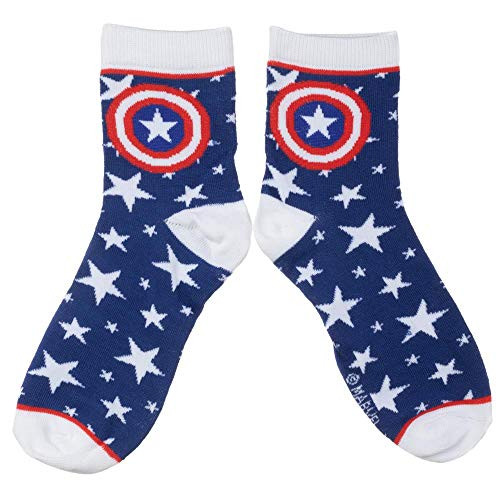 Captain America Comic Book Superhero Ankle Socks Pack