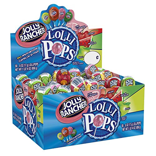 JOLLY RANCHER Lollipops Bulk Candy  Candy Assortment  50 Count in Single Box