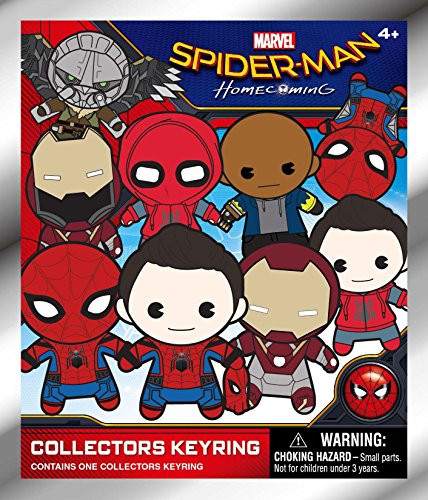 Marvel Spider-Man Homecoming 3D Foam Collectible Key Ring Blind Bag