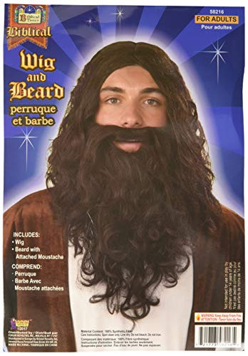 Forum Biblical Wig and Beard Set  Brown  One Size