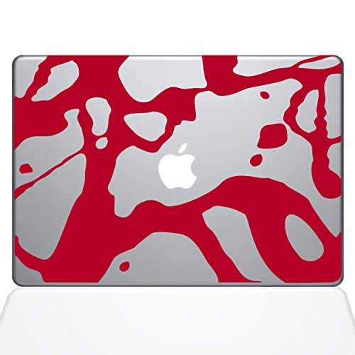 The Decal Guru 0165 MAC 13A DR Paint Splatter Blood Vinyl Sticker  13  Macbook Air  Red