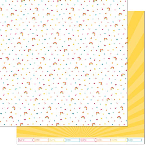 Lawn Fawn LF2196 Hello Sunshine Remix   April Remix 12 x 12 Patterned Paper  Pack of 12
