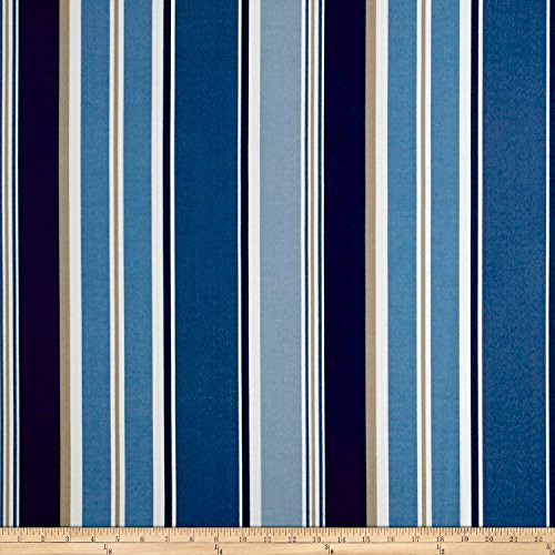 Richloom Fabrics 0568356 Richloom Solarium Outdoor Bella Denim Fabric by the Yard