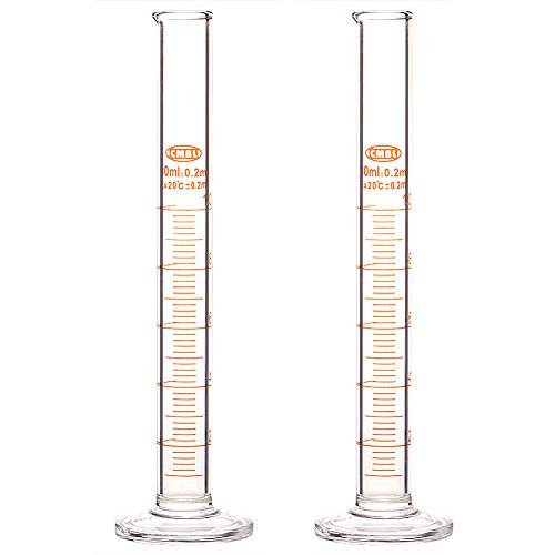 StonyLab 2 Pack 10ml Borosilicate Glass Graduated Cylinder Measuring Cylinder StonyLab 2 Pack 10ml Borosilicate Glass Graduated Cylinder Measuring Cylinder