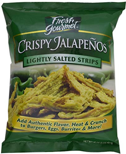 Fresh gourmet Crispy Jalapenos  Lightly Salted  16 ounce