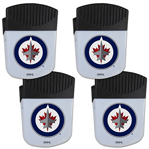NHL Siskiyou Sports Fan Shop Winnipeg Jets Chip Clip Magnet with Bottle Opener 4 pack Team Color