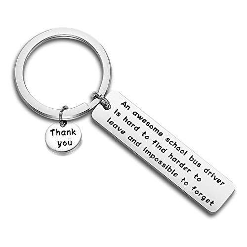 FEELMEM School Bus Driver Keychain Awesome Bus Driver Appreciation Gift Keychain Thank You Gifts for Driver Back to School Gift FEELMEM School Bus Driver Keychain Awesome Bus Driver Appreciation Gift Keychain Thank You Gifts for Driver Back to School Gift