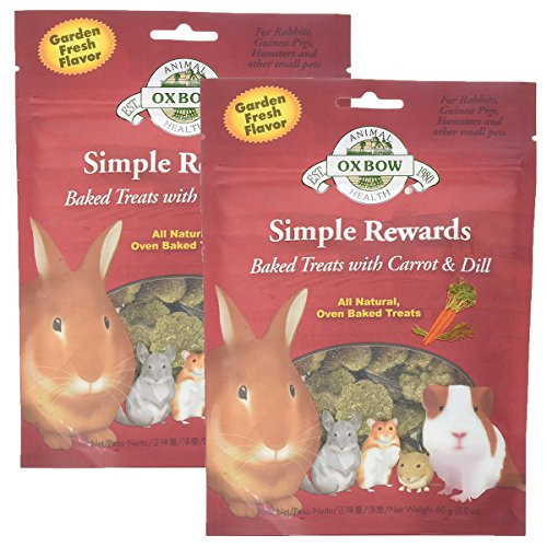 Oxbow New Simple Rewards All Natural Oven Baked Treats with Carrots  Dill and Timothy Hay
