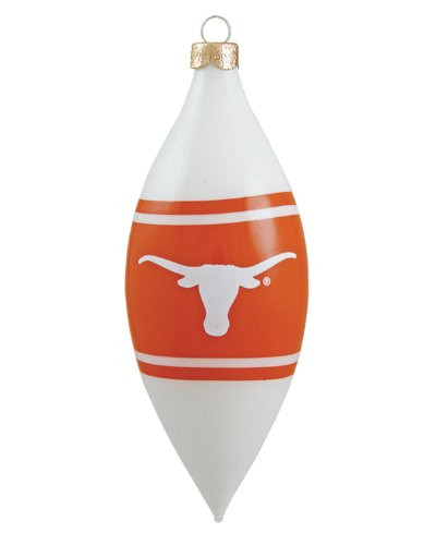 NCAA Texas Longhorns 3 Piece Glass Tear Drop Ornament Set