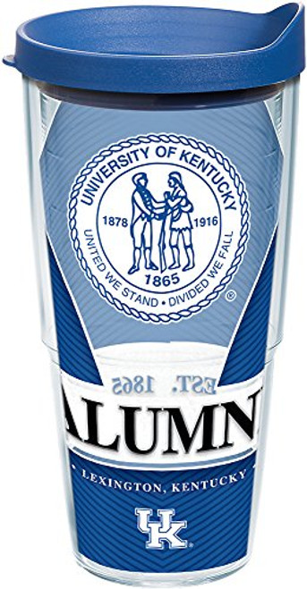 Tervis 1222738 Kentucky Wildcats Alumni Tumbler with Wrap and Blue Lid 24oz, Clear Tervis 1222738 Kentucky Wildcats Alumni Tumbler with Wrap and Blue Lid 24oz, Clear