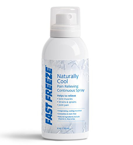 Fast Freeze All Natural Cooling Pain Relief Therapy  Continuous Spray  4 fl oz  packaging may vary