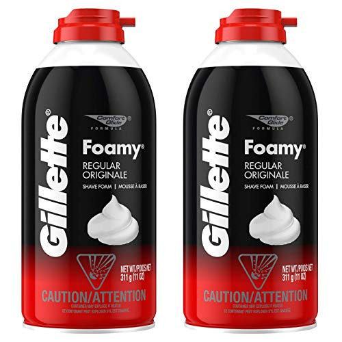 Gillette Foamy Shaving Cream  Regular   11 oz   2 pk