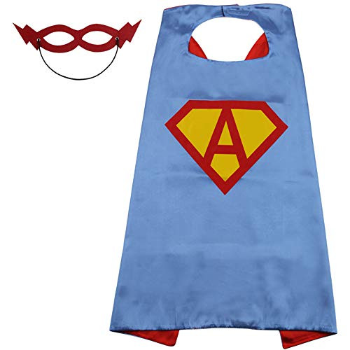 SZD Kids Superman Cape Superman Outfit for Girls Boy Superman Costume Kid Toddler Blue
