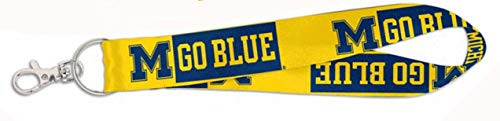 WinCraft Michigan Wolverines Key Strap Key Chain with 2 Sided Printing