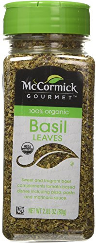 McCormick Gourmet 100 Organic Basil 2 85 oz