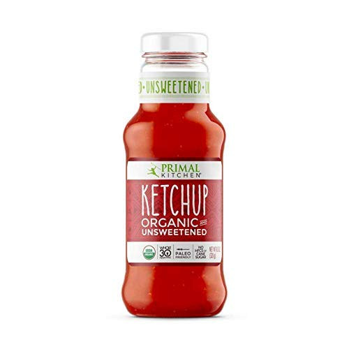 Primal Kitchen   Organic Unsweetened Ketchup   Non GMO   Vegan   Gluten Free   Paleo Friendly   No HFCS or Cane Sugar   Whole 30 Approved