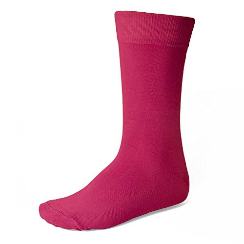 TieMart Men s Fuchsia Socks