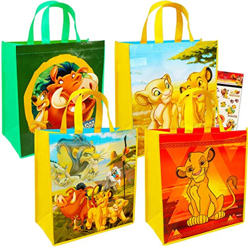 Disney Lion King Tote Bag Set Lion King Party Supplies   8 Pack Lion King Party Favor Bag for Kids Disney Lion King Party Decorations  Disney Lion King Bag Set