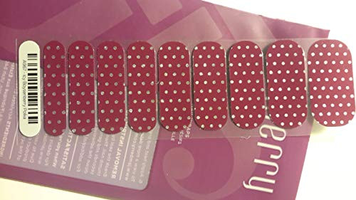Icy Boysenberry Polka  Nail Wraps  Convenient Manicure  Half Sheet Nail Wraps