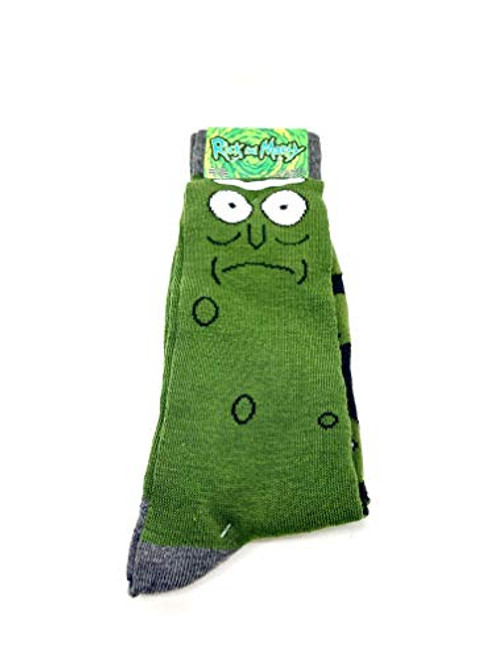 Rick and Morty Pickle Rick Men s 2 Pack Crew Socks Rick and Morty Pickle Rick Men s 2 Pack Crew Socks