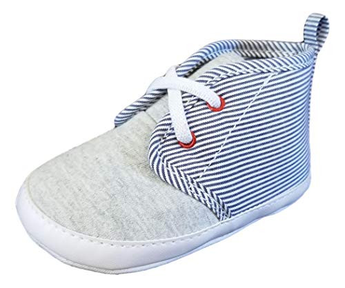 Carter s Child of Mine Baby boy Shoes  Blue   White Stripes 0 3 Months