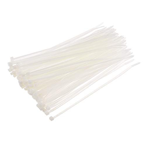 uxcell 250pcs Cable Zip Ties 9 Inch x 0 16 Inch Self Locking Nylon Tie Wraps White