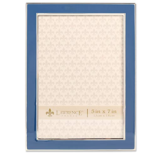 Lawrence Frames 5x7 Navy Enamel Picture Frame Blue