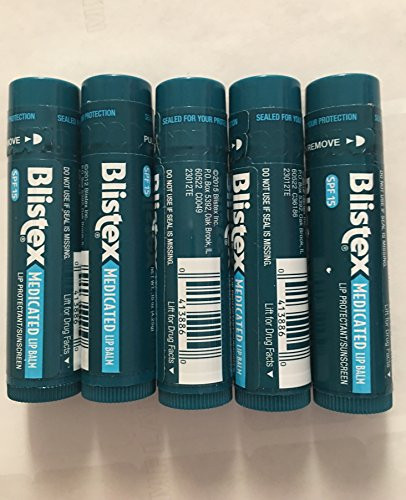 Lot of five  5  BLISTEX Medicated Lip Balm Protectant   Sunscreen SPF15