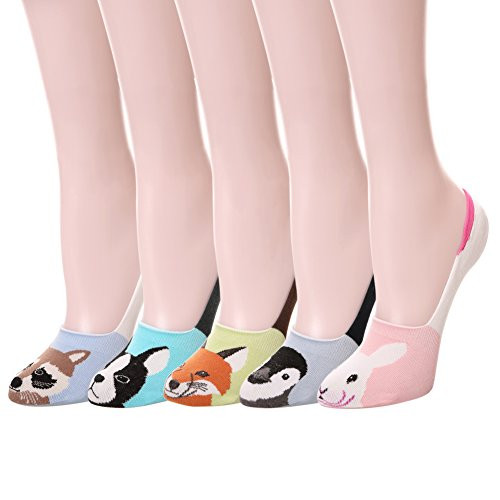 Color City Womens Novelty Cute Funny Ankle Socks Cartoon Animal No Show Low Cut Socks Color City Womens Novelty Cute Funny Ankle Socks Cartoon Animal No Show Low Cut Socks