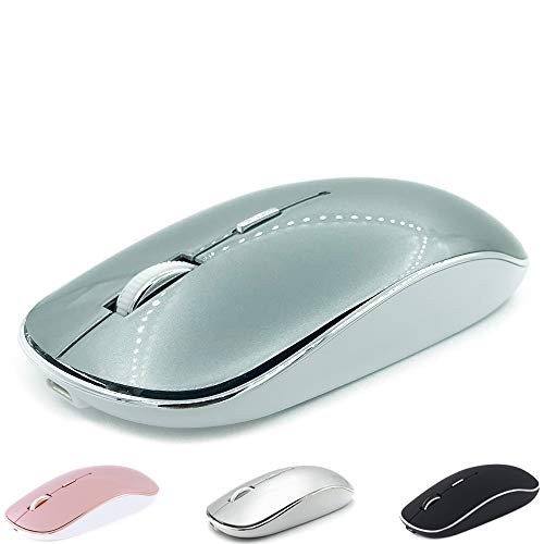 Bluetooth Mouse for MacBook pro MacBook air Laptop iMac ipad  Wireless Mouse for MacBook pro MacBook Air iMac Laptop Notebook pc  Bluetooth Mouse Gray
