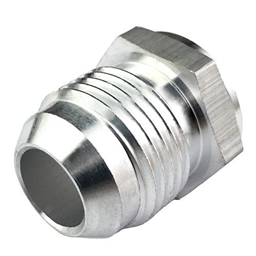 Weld on Bung 10AN Male Hose End Nipple Weldable Aluminum JIC 10 AN 7 8 14 Flare Thread Fuel Oil Adapter Fitting Hex Head