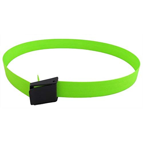 Scuba Choice Scuba Diving 60  Long 2  Webbing Weight Belt with Plastic Buckle  Lime