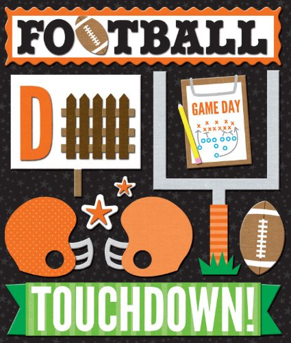 K Company EK Success Orange Football Sticker Medley